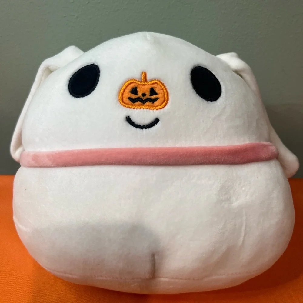 6/$25 Zero Nightmare before Christmas White and Pink Stuffed Animal - Picture 2 of 9